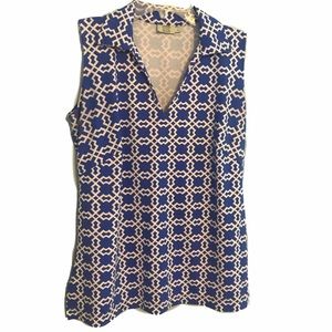 Katherine Way Sleeveless Geometric Top